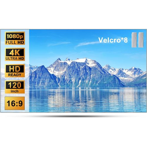 Écran De Projection,Écran Videoprojecteur Home Cinéma Blanc,100 Pouces,Toile Videoprojecteur,Écran De Projection Pliable,Toile Videoprojecteur Pour La Maison,La Fête,Le Bureau,La Salle De Classe