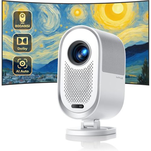 Vidéoprojecteur 4K¿Dobly/Ai Auto¿ 30000 Lumens Smart Projecteur 4K Auto Focus/Keystone Wifi6 Bluetooth Fhd 1080P Natif, Entrée Auto À L'Écran, Projecteur Scellé Anti-Poussière Zoom 50% Home Cinéma