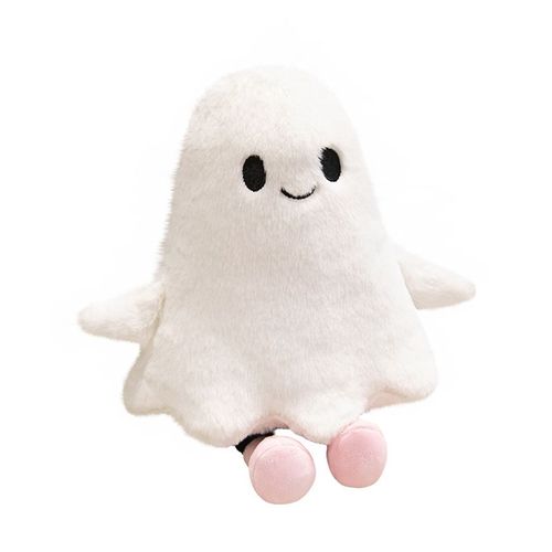 Peluches Fantôme Mignon pour Halloween La poupée citrouille. – Jouet en Peluche Doux de 30 cm avec Pieds Roses, Décoration et Cadeau pour Enfants et Adultes