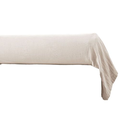 Taie De Traversin Gaze De Coton Unie 85x185 Cm