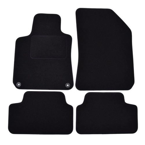 Tapis De Sol Noir Velours - J&j Automotive - Peugeot 308 Ii - Sur Mesure - Antidérapant - Imperméable