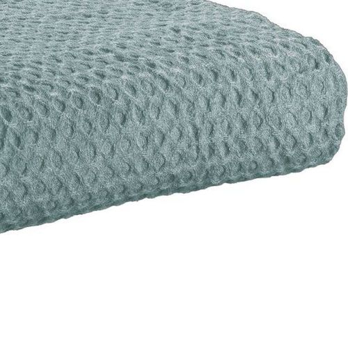 Plaid Polyester Recyclé Bleu Canard 130x160 Cm