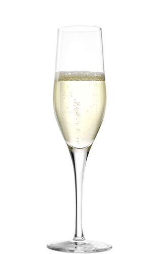 Lot De 6 Flûtes À Champagne En Cristallin, Transparent, 17,5 Cl