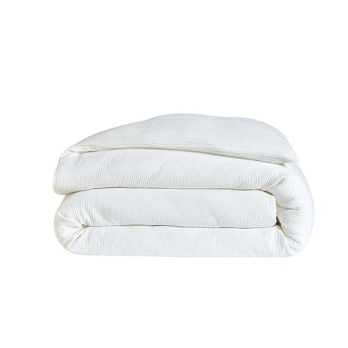 Housse De Couette En Gaze De Coton 240 X 220 Cm Craie