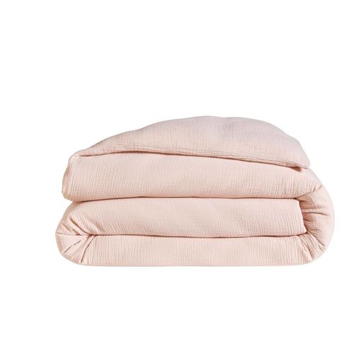 Housse De Couette En Gaze De Coton 140 X 200 Cm Rose Thé