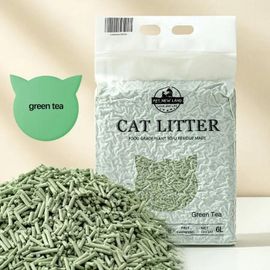 Litière Pour Chat - Ddcaqioua - Végétale - 6l - Sans Poussière - Agglomérante