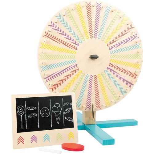 Chenquansarl-Roue De La Fortune ""Active"" En Bois, Disque Tournant, Petite Ardo , Jeu De Société Dès 5 Ans, 11371