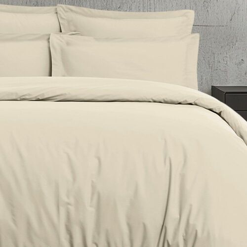 Housse De Couette En Satin De Coton 120 Fils Ficelle 200x200 Cm