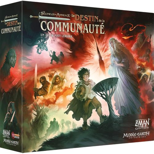 Chenquansarl-Le Seigneur Des Anneaux Le Destin De La Communauté - Pandemic System - Jeux De Société - Jeu Coopératif - Jeu Adulte Et Enfant À Partir De 14 Ans - Version França , Z-Man Games