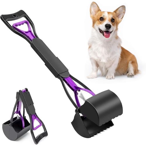 Asas-60cm/23.6"" Pelle À Crotte Pour Chien,Pelles Ramasse Crottes,Cuillère À Caca Pliable Pour Chien,Poop Scoop D'une Seule Main Pelles