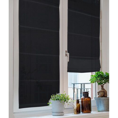 Store Tapissier Occultant Noir 60x180cm