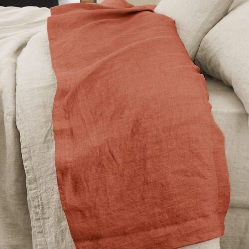 Drap Plat Lin Français Unie 240x300 Cm