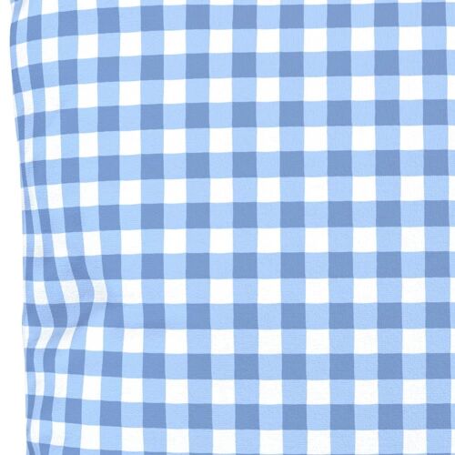 Housse De Coussin Extérieur 60x60 Cm Motif Vichy Bleu