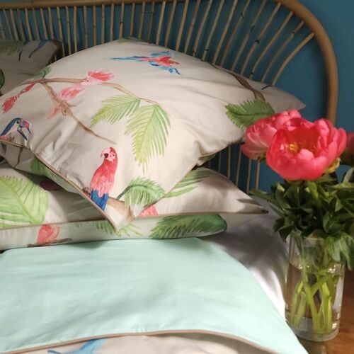 Taie D'oreiller Multicolore En Percale De Coton 50x70cm