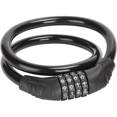 Asfasfq-Antivol Velo Cadenas À Code 4 Chiffres, Chaine Antivol 60cm Câble De Sécurité Anti Vol Bike Lock Robuste Attache Velo Pour Roue Trottinette Électrique Scooter Poussette Moto