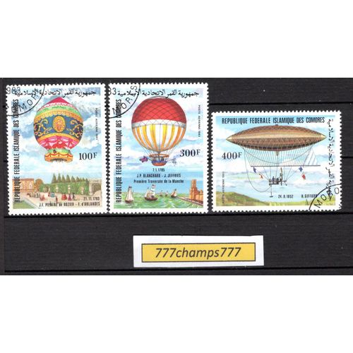 Comores. Emission Pour Le Bicentenaire Du 1er Vol En Ballon.