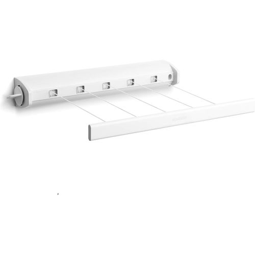 anw-Séchoir À Linge 385728 Enrouleur De Corde 22M, Blanc
