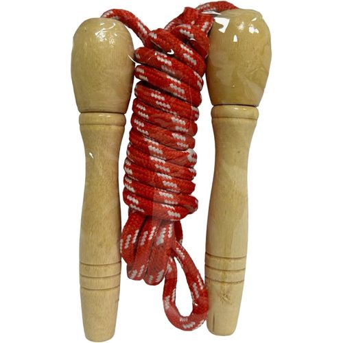 Meimie-Orde De Saut Avec Poignée En Bois Corde De Saut De 245 Cm Avec Poignées En Bois Corde Pour Sauter Rem En Forme Perte De Poids Boxe Pour Adultes Garçons Enfants Corde À Sauter Pour Enfant