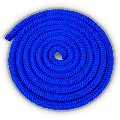 Meimie-Corde À Sauter Pour Enfants & Adultes | Longueur 2,40m | Bleu | Poids 100 G | Idéale Pour Les Écoles Et Les Clubs De Sport | Robuste & Réglable
