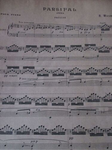 Ouvertures Celebres : Parsifal - Wagner (Prélude Pour Piano)
