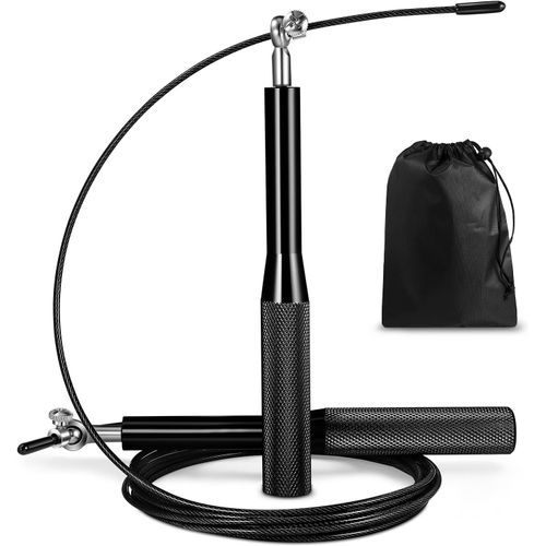 Meimie-Corde À Sauter,Corde À Sauter Adulte Pour Exercices De Fitness,Corde De Saut De 3m Réglable Avec Poignées Antidérapantes,Pour Hommes,Femmes,Enfants,Filles