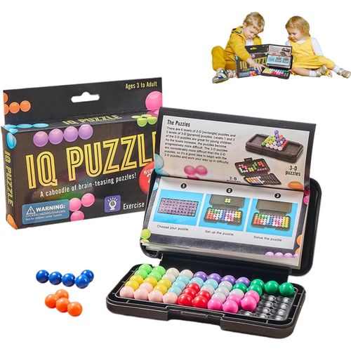 Nsiecd-Jeu De Logique, Echiquier Intellectuel, Jeu De Voyage, Jeu De Réflexion, 120 Défis 2d Et 3d, 3 Modes De Jeu, Boîte De Voyage, 6 Ans Et Plus