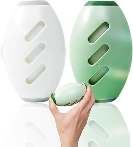 MEVRONISSHOP-Lint Remover, Reusable Lint Roller Ball, Washable Hair Remover for Clothes, Pet Hair Lint Roller, Épilateur Collant pour Vêtements, Canapés Et Tapis(Blanc Et Vert)