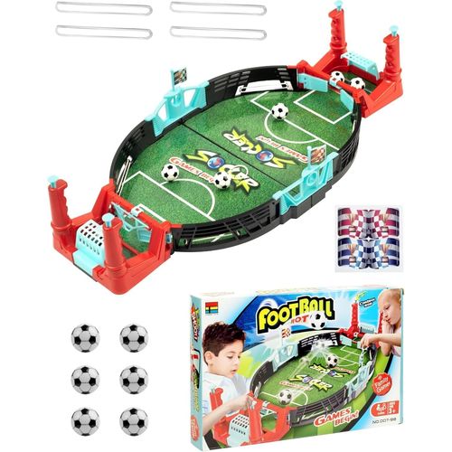 ChenQuanSarl-Ablumen Jeu De Baby Foot Mini Familial Pour Deux - Jouet De Football De Table Pour Enfants Dès 4 Ans Avec 6 Balles, Cadeau Parfait Pour Anniversaire Ou Famille
