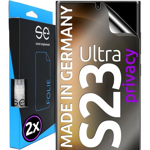 2x Se Film De Protection 3d Privacy Pour Samsung Galaxy S23 Ultra, Auto-Réparateur, Compatible Empreinte & Faceid, Installation Sans Bulles, Résistant Aux Chocs Et Rayures, Fabriq[Pac5156137]