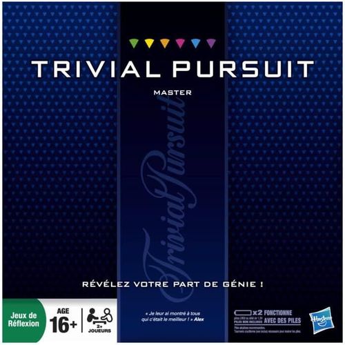 Chenquansarl-Trivial Pursuit Master, Jeu De Societe De Reflexion, Jeu De Plateau, Version Franca , 16 Ans Et Plus