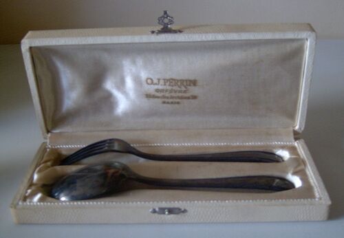 Fourchette Et Cuillère En Métal Argenté