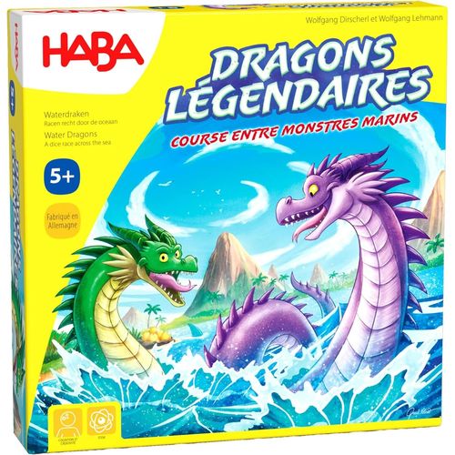 Chenquansarl-Dragons D'eau ¿ Jeu De Dés Et De Tactique Pour Enfants À Partir De 5 Ans ¿ Jeu Familial Avec Figurines En Bois Durables ¿ Fabriqué En Allemagne ¿ 1307133003