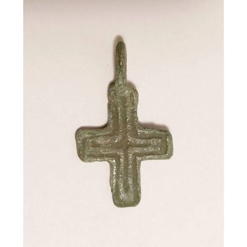 Croix Orthodoxe, Période Médiévale Ou Antérieure. Bronze. Xv Ème.