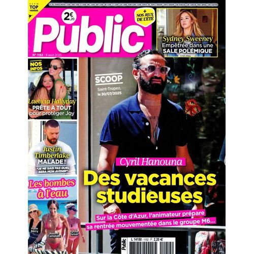 Public N°1152 : Cyril Hanouna, Des Vacances Studieuses