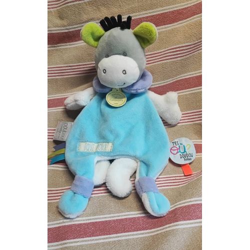 Doudou âne bleu tatoo doudou et compagnie