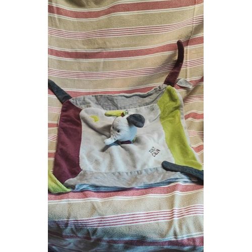 Doudou éléphant india sauthon