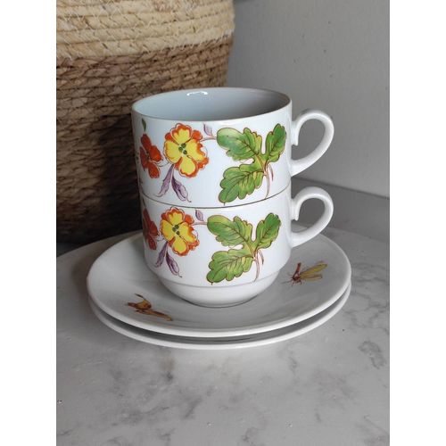 Tasses En Porcelaine Année 60/70