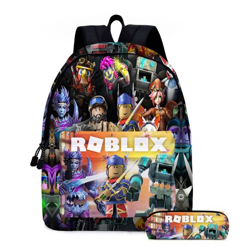 Cartable étudiant nouveau jeu roblox Roblox cartable primaire et secondaire sac a dos pour enfants-D4 sac d'avion roblox