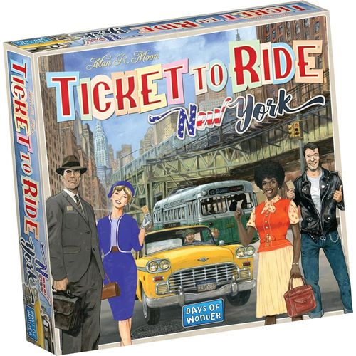 Chenquansarl-Ticket To Ride New York Board Game , Ages 8+ , For 2 To 4 Players , Average Playtime 10-15 Minutes