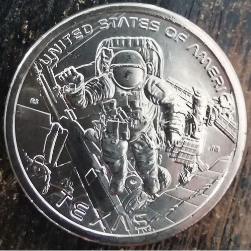 1 Dollar Usa Innovation Texas 2025 P - Unc Astronaute Sortie Dans L'Espace Iss