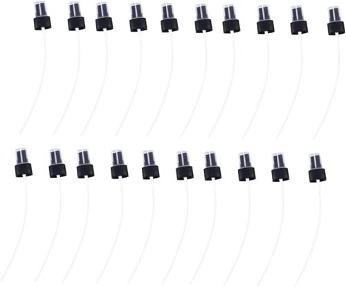 MEVRONISSHOP-20 Pièces Têtes De Pulvérisation De Rechange Pour Flacon Pulvérisateur À Pression Miniature Buse De Pulvérisation Fine Pour Usage Domestique Et Soin De La Peau