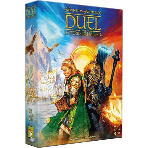Asfasfq-Asmodee - Le Seigneur Des Anneaux : Duel Pour La Terre Du Milieu - Jeu De Société Stratégique Pour Adultes & Enfants Dès 10 Ans - Nouvelle Version 7 Wonders Duel - Univers Tolkien -30 Min - 2