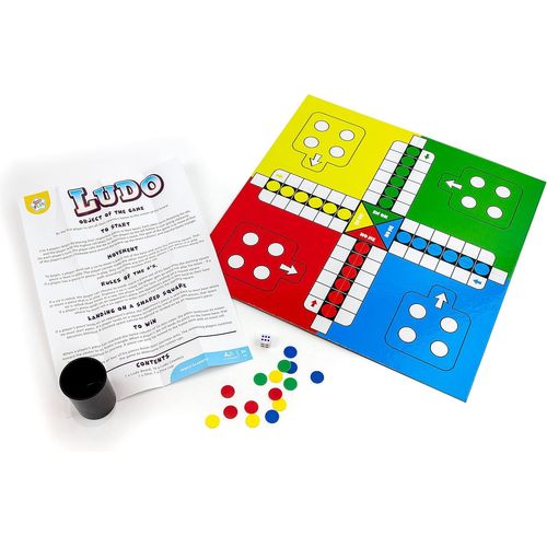 Chenquansarl-Ludo ¿ Jeu De Société Classique | 2¿4 Joueurs | Jeux De Société Pour Enfants | Idéal Comme Jeu De Famille Ou Pour Apprendre | À Partir De 3 Ans