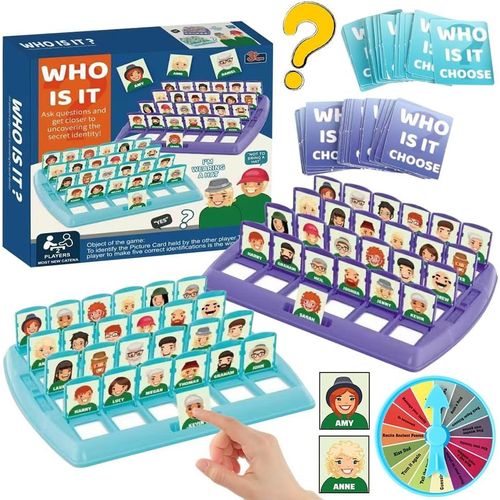 Chenquansarl-Qui Est Ce Jeux De Societe, Jeu De Société Classique, Jeu De Devinettes Raisonnement Cartes À Deviner, Jeux Société Pour Enfants En Famille