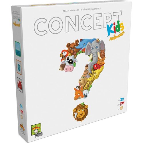 Chenquansarl-Concept Kids - Jeu De Société Pour Enfants Dès 4 Ans - Jeu Éducatif Et Ludique - Cartes Illustrées - Stimule Créativité & Communication - 2 À 12 Joueurs - En Français - Repos Production