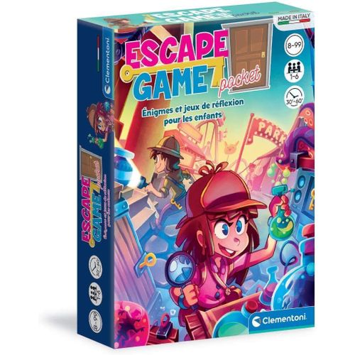 Chenquansarl-52542 - Escape Game - Format Voyage - Jeu De Plateau Ludique - Jeu Éducatif - Fabriqué En Italie, 8 Ans Et Plus