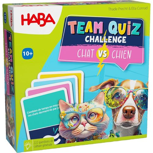 Chenquansarl-Team Quiz Challenge Chats Vs. Chiens ¿ Avec 222 Cartes Quiz Et De Nombreuses Questions ¿ Jeu À Emporter Ou Cadeau Pour Les Joueurs À Partir De 10 Ans ¿ 2010894002