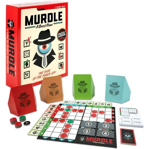 Chenquansarl-Jeux Cadeaux Murdle - Le Jeu De Société | Basé Sur Le Livre De Puzzle Populaire | Index, Codes, Mystère, Murdle | Pour 1 Joueur Et Plus À Partir De 14 Ans