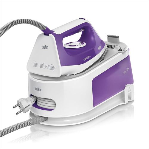 ChenQuanSarl-Carestyle 1 Is1014Vi, Centrale Vapeur, Débit De Vapeur 120 G/Min, Coup De Vapeur 360 G/Min, Semelle Superceramic Freeglide 3D, Réservoir De 1,5 L, 2200W, 6 Bar, Blanc/Violette