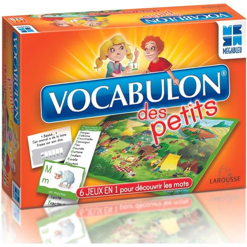 Chenquansarl-Vocabulon Des Petits - Jeu De Société Pour Les Enfants Dès 3 Ans - 6 Jeux Progressifs Inclus - Apprendre Les Lettres Et 120 Mots - Univers Ludiques - 1 À 6 Joueurs - En Français